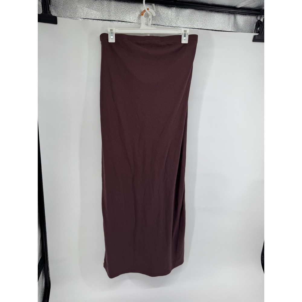 A New Day Brown Ribbed Maxi Column Dress XXL NWT Stretch Knit